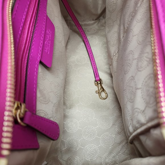 Selma Saffiano Leather Medium Satchel - Picture 9 of 12